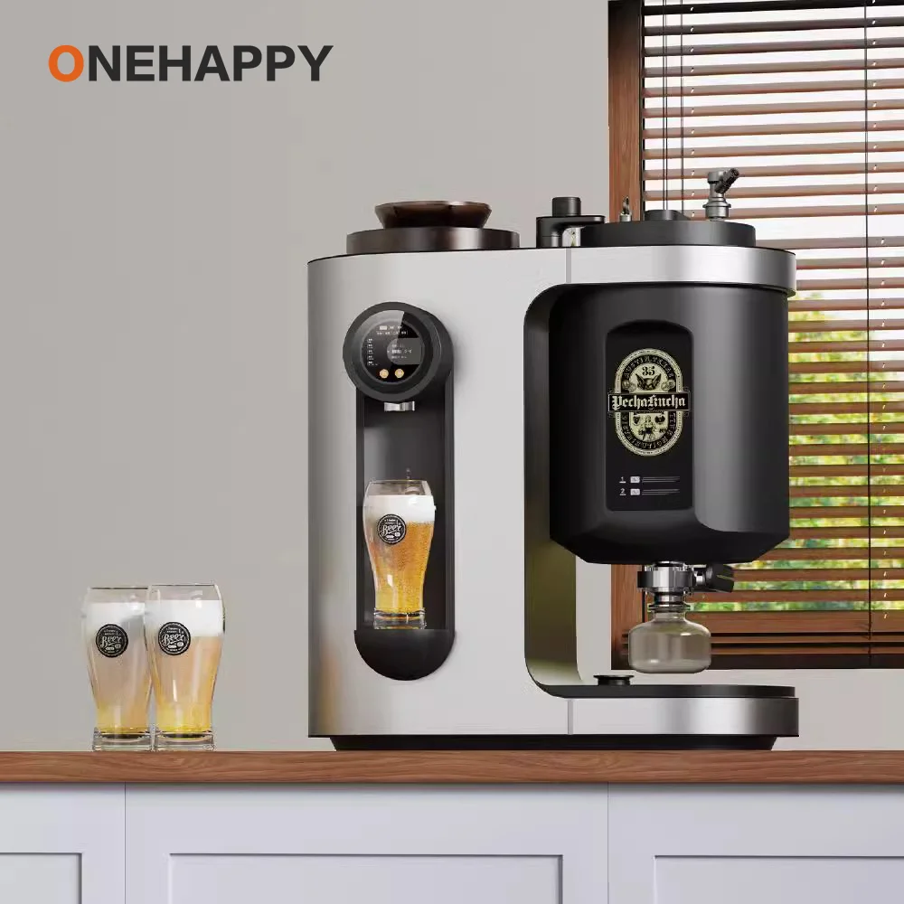 

Smart Automatic Beer Brewing System 10L, Home Use Craft Beer Maker with One-Touch Operation & DIY Recipes