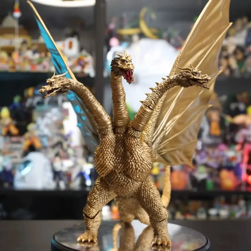 【IN STOCK】Bandai S.H.MonsterArts King Ghidorah (1972) Godzilla On Monster Island Action Figure Collection Model Boys Toys Gifts