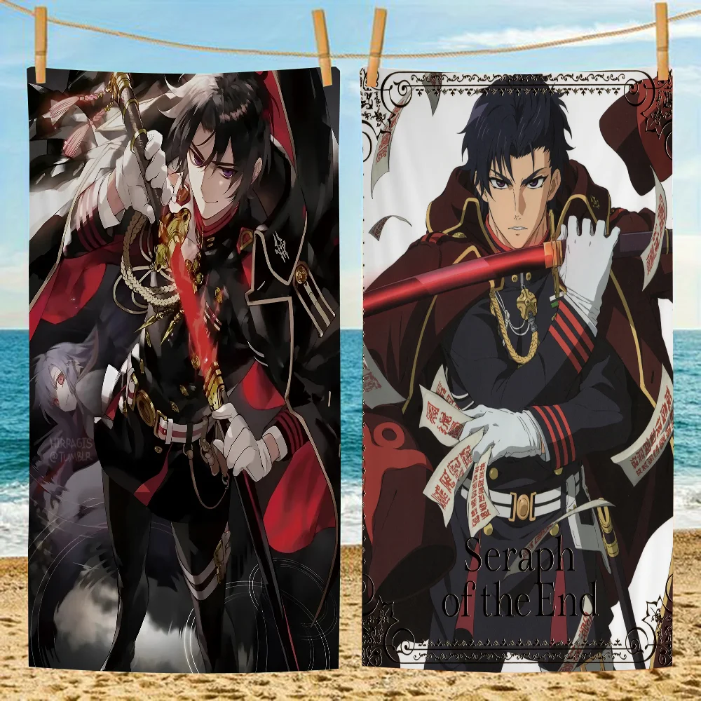 

Guren Ichinose Cartoon Beach Towel Cute Kawaii Room Decor Bath Girls Children Hand Towels For Bathroom Shower