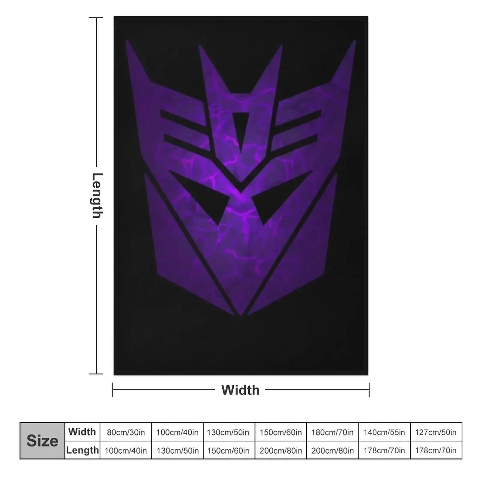 Decepticon logo vintage Throw Blanket warm winter Soft Plush Plaid Stuffeds Luxury Brand Blankets