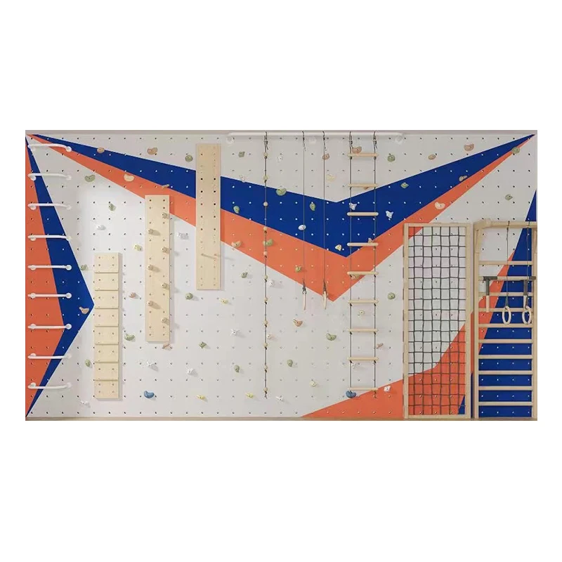 

Custom Creative Adventure Set Children Play Indoor Playground Climbing Walls Soft Rock Climbing Wall