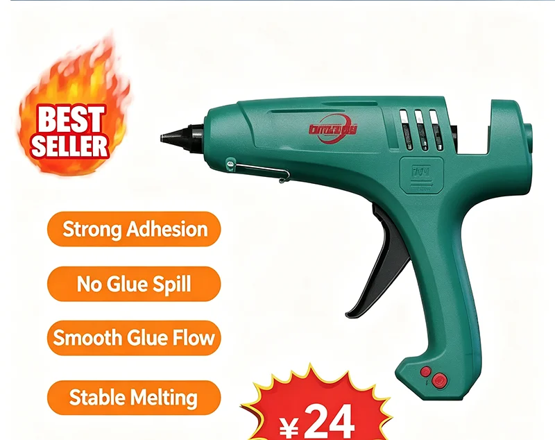 Hot Glue Gun / Hot Melt Glue Gun / 100W / Fast Heating / Industrial / DIY Repair / 11mm Glue Sticks