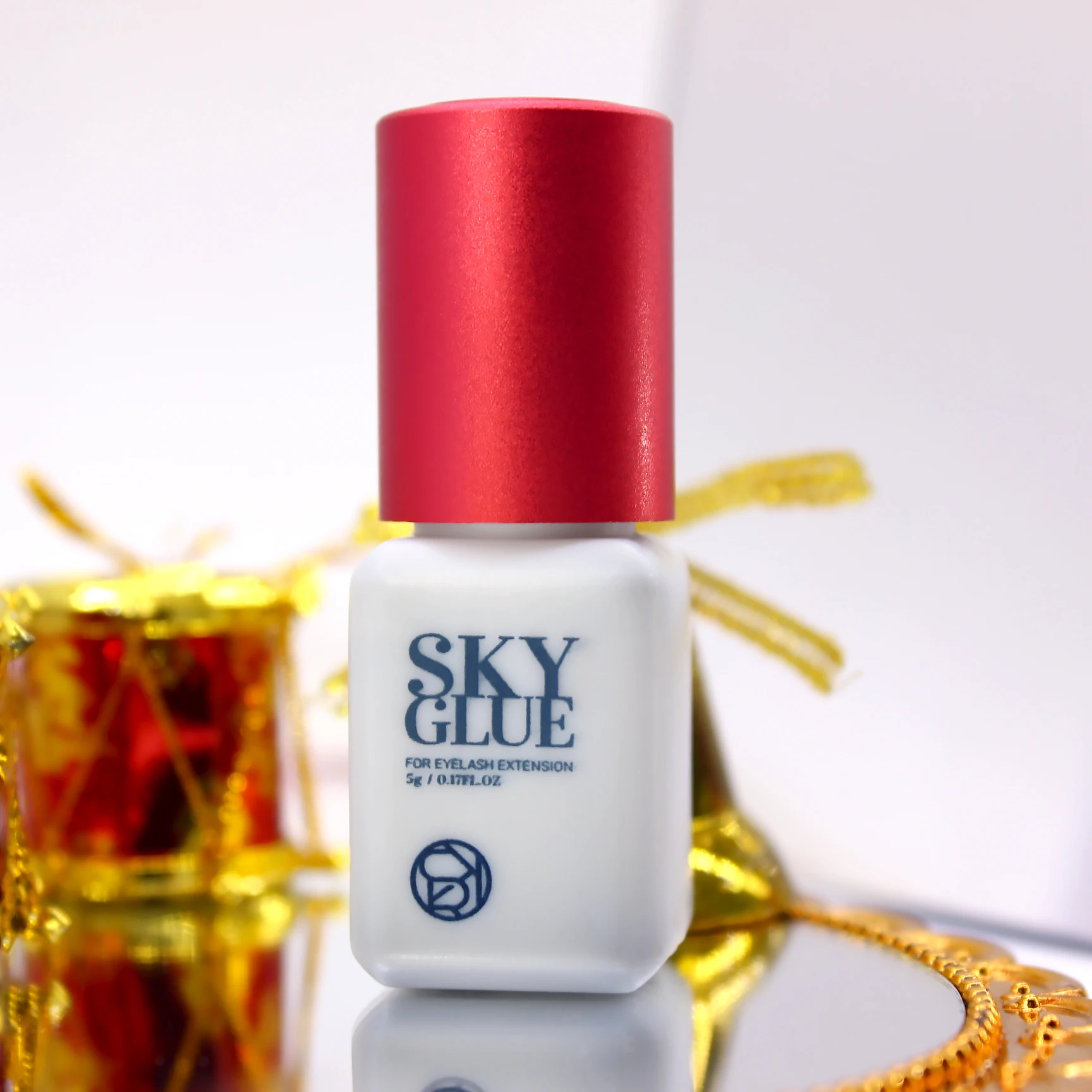 20 Bottiglie SKY S + Colla Estensione Ciglia 5ml Originale Nero Rosso Cap False Lash Colla Adesivo Forniture Strumento di Trucco Colas Forniture