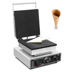 Commercial Sweet Snack Ice Cream Waffle Cone square shape Maker Non stick Waffle  Bowls Maker waffle iron cone machine