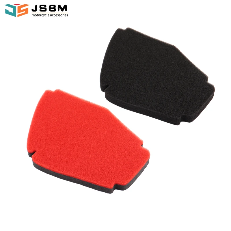 JSBM 4-stroke 50CC 100CC Scooter Dual Layer Foam Air Filter For Piaggio BYQ100T-V ZIP50 ZIP100 ZIP 50 100 2T 4T