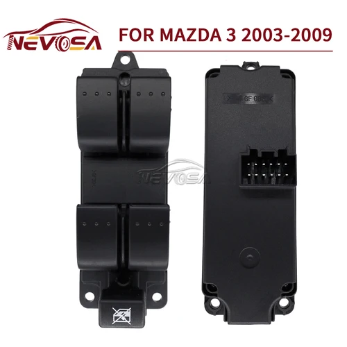 Imagen 2 del producto Para Mazda 3 Mazda3 2003 2004 2005 2006 2007 2008 2009 interruptor de Control de ventana eléctrica botón repuestos B32H-66-370 BP4L-66-350