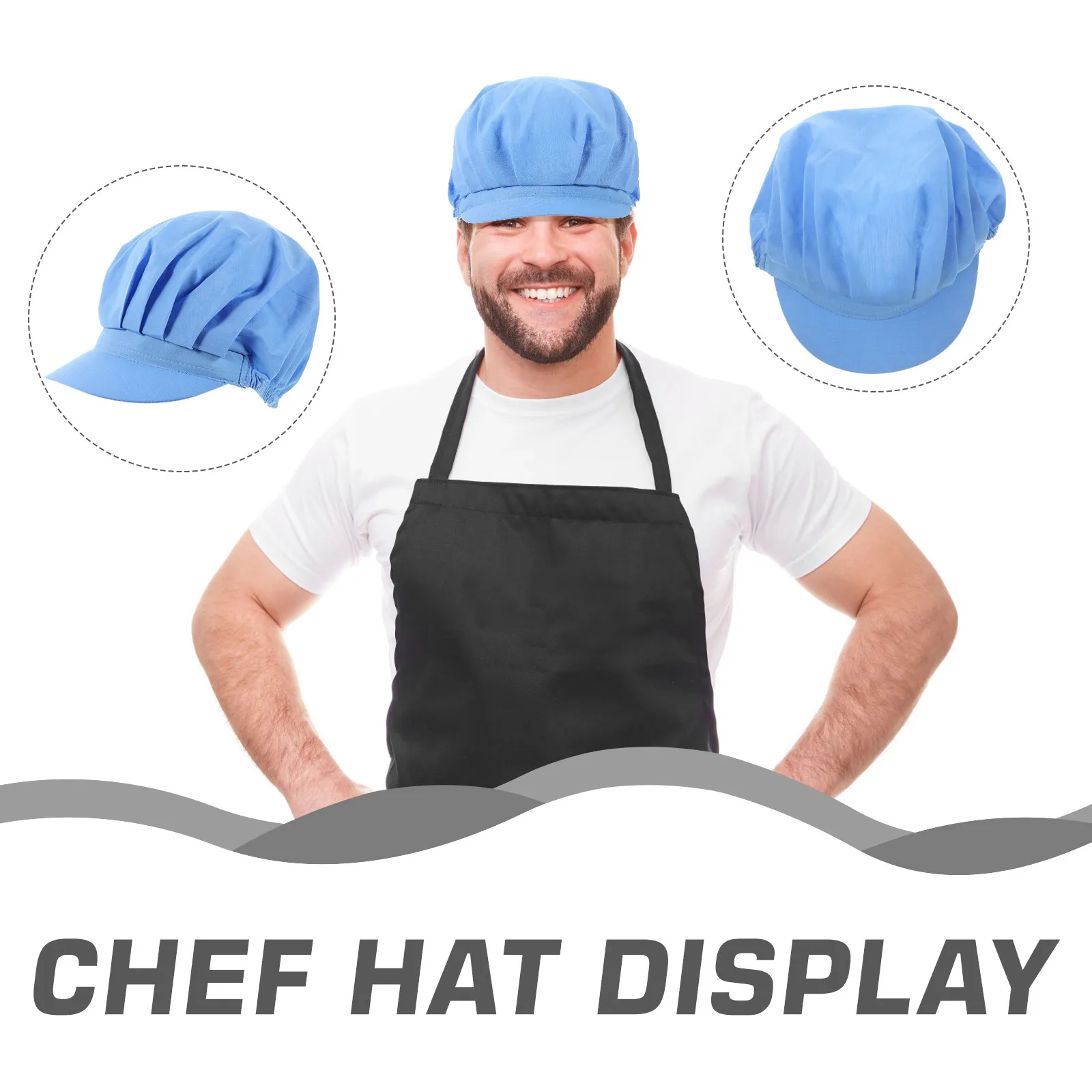 

Reusable Chef Hat Unisex Work Cap Breathable Material Long Lasting Suitable for All Ages and Purposes Work Hat
