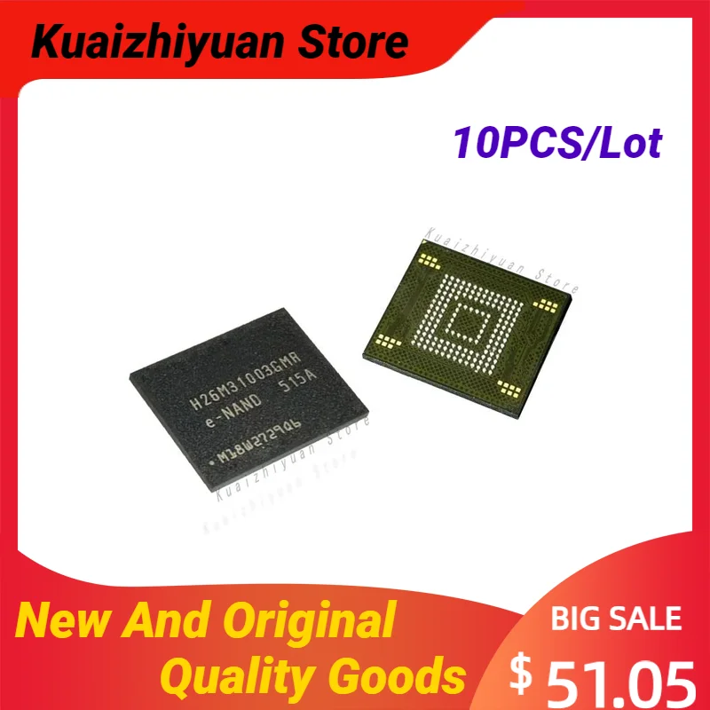 

10PCS/Lot New And Original H26M31003GMR BGA H26M31003GM FBGA-153 26M31003G H26M31003 Quality Goods