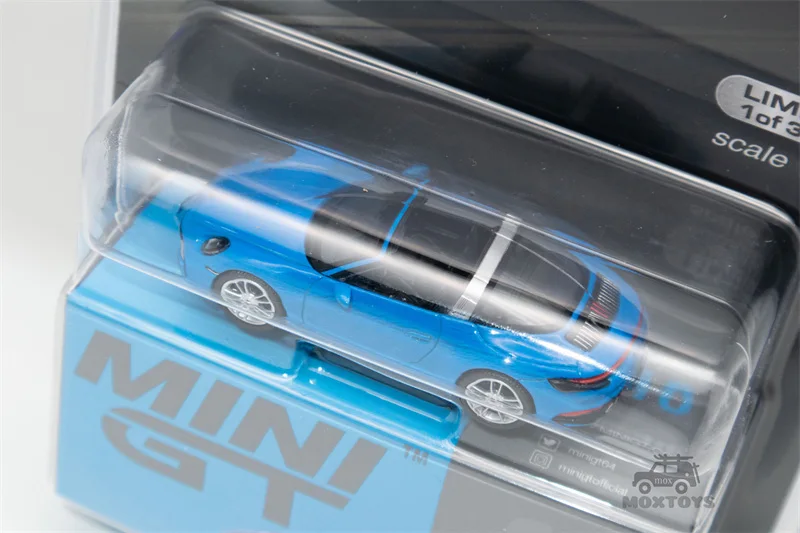 MINI GT Mijo Exclusives  1:64 911 Targa 4S Shark Blue RHD Model Car