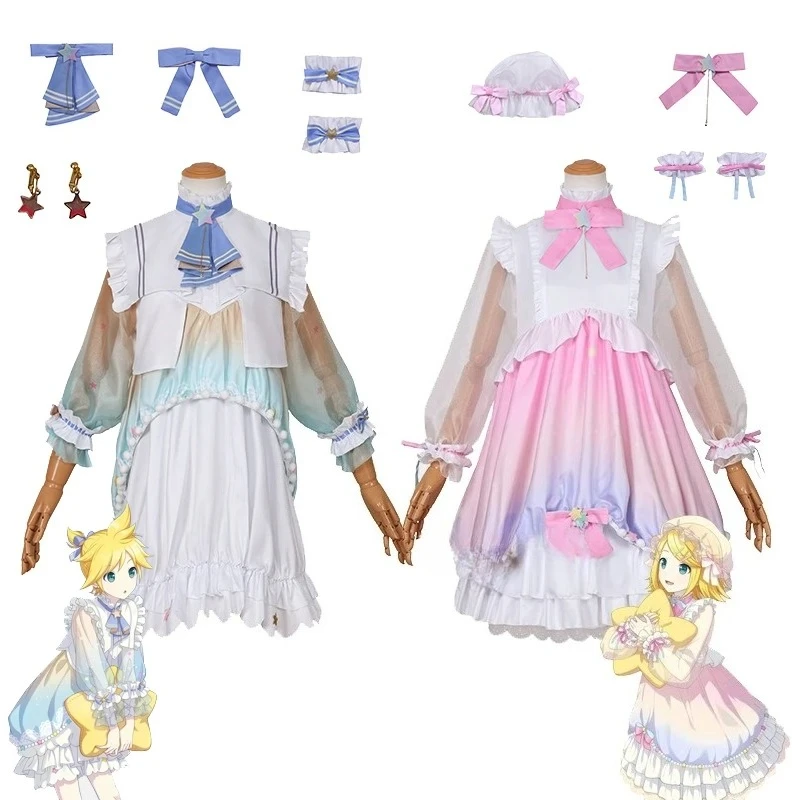 

Project Sekai Cosplay Ren Len Cosplay Costume Wig At 25 Nightcord Lolita Singer Stage Uniform 2025 Halloween Party Cosplay Dress