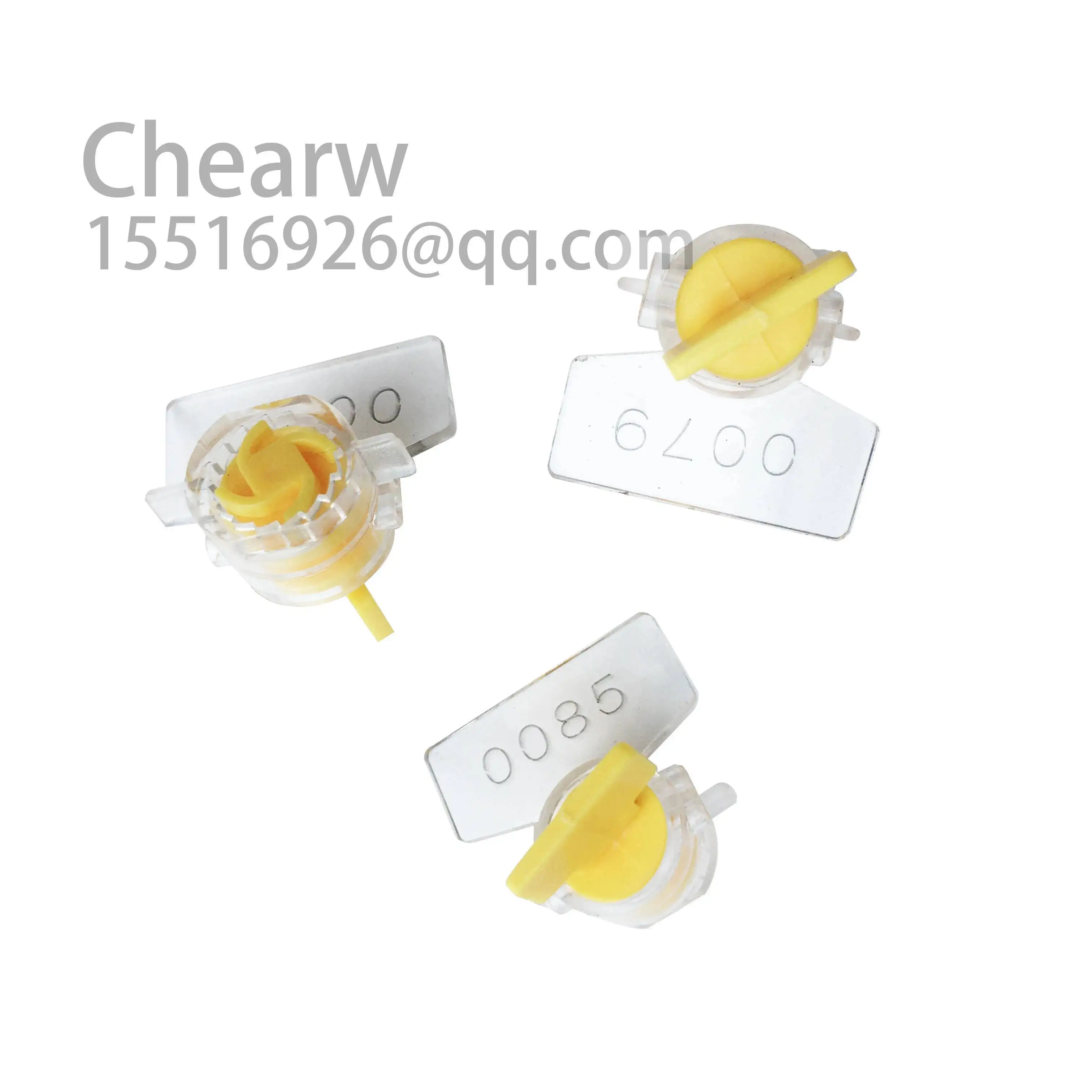 100 peças selo de medidor de torção mini selos de plástico Larser impressão sinais da empresa e bandeira de bloqueio de número