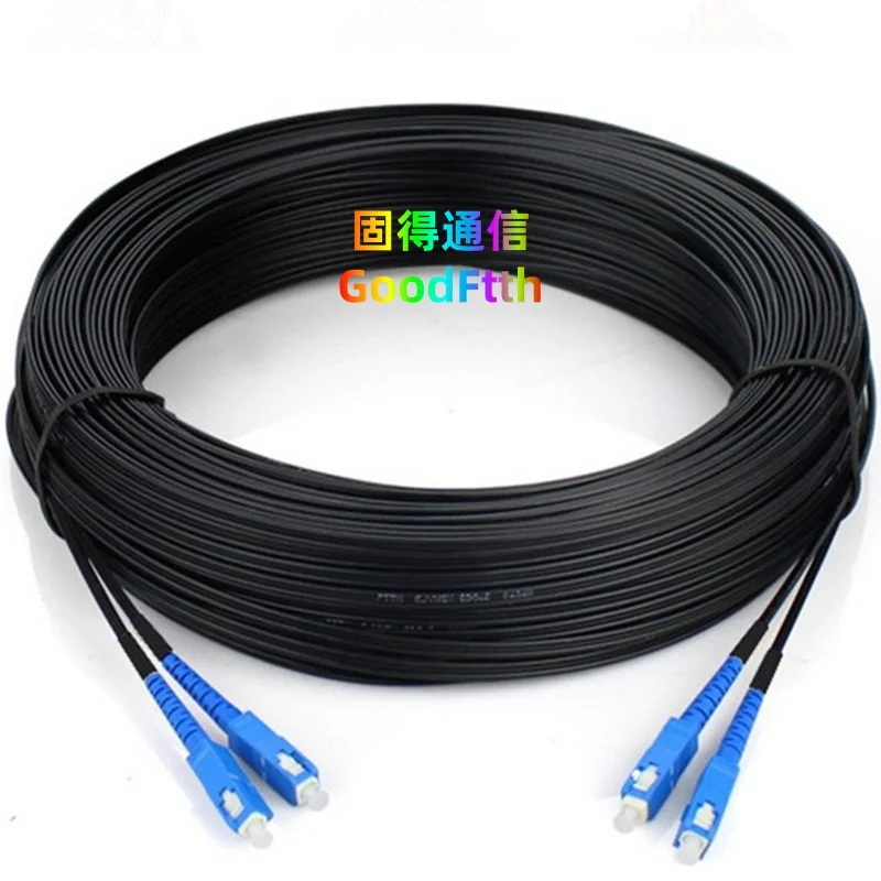 FTTH Drop Cable Fiber Patch Cord SC-SC UPC SM Duplex 2C 2 Core GoodFtth