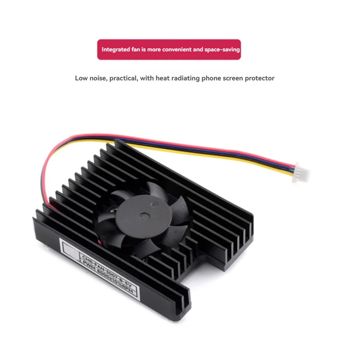 A56XQ para ventilador disipador de calor Raspberry Pi CM5-para módulo de cómputo 5 placa IO y PoE, refrigeración mejorada