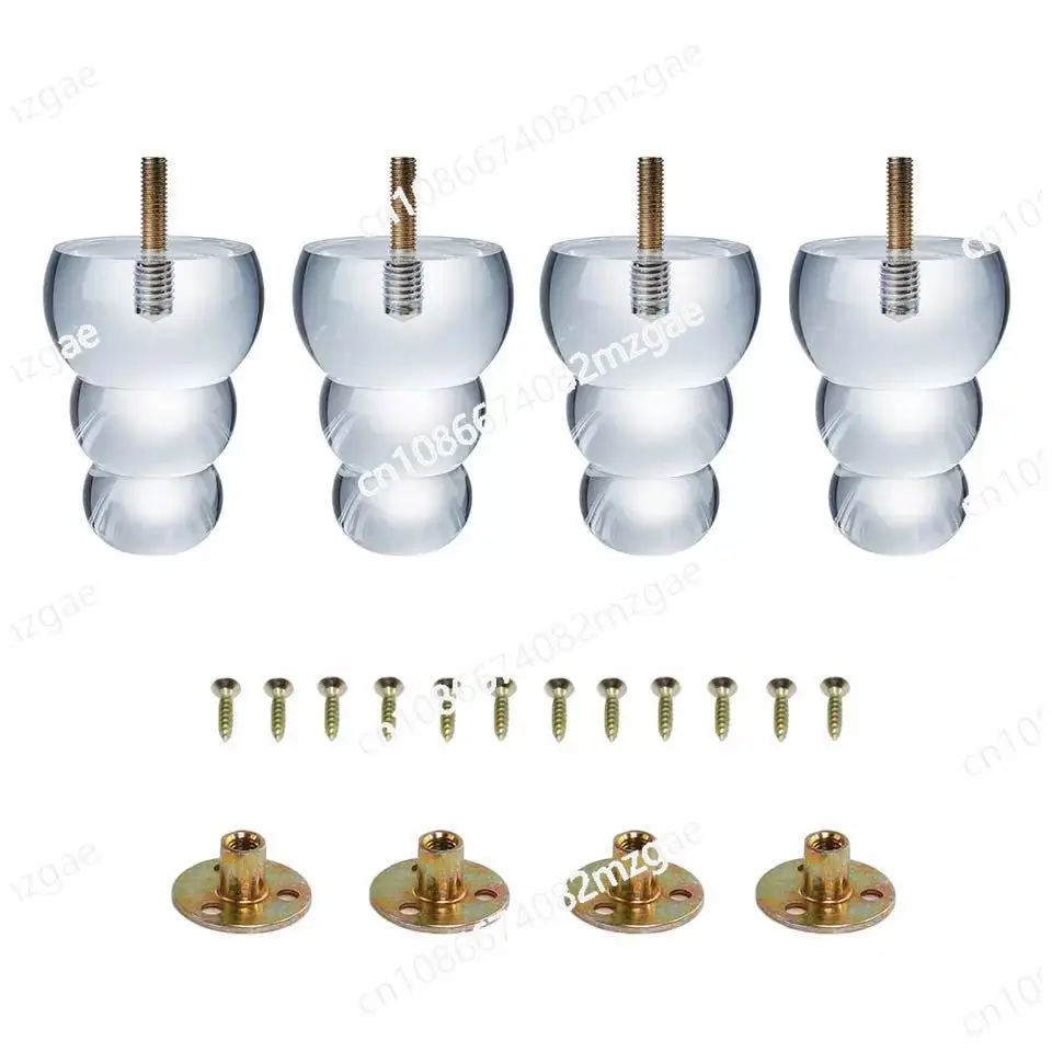 Acrylic sofa feet, cabinet feet, furniture hardware crystal cabinet legs, modern style furniture legs