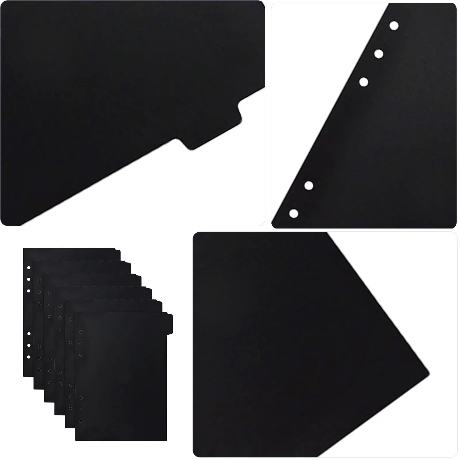 6Pcs A5 Notebook Dividers Plastic Binder Tabs Bright Colored Index Dividers for Notepad Binder Tabs Colored Page Markers