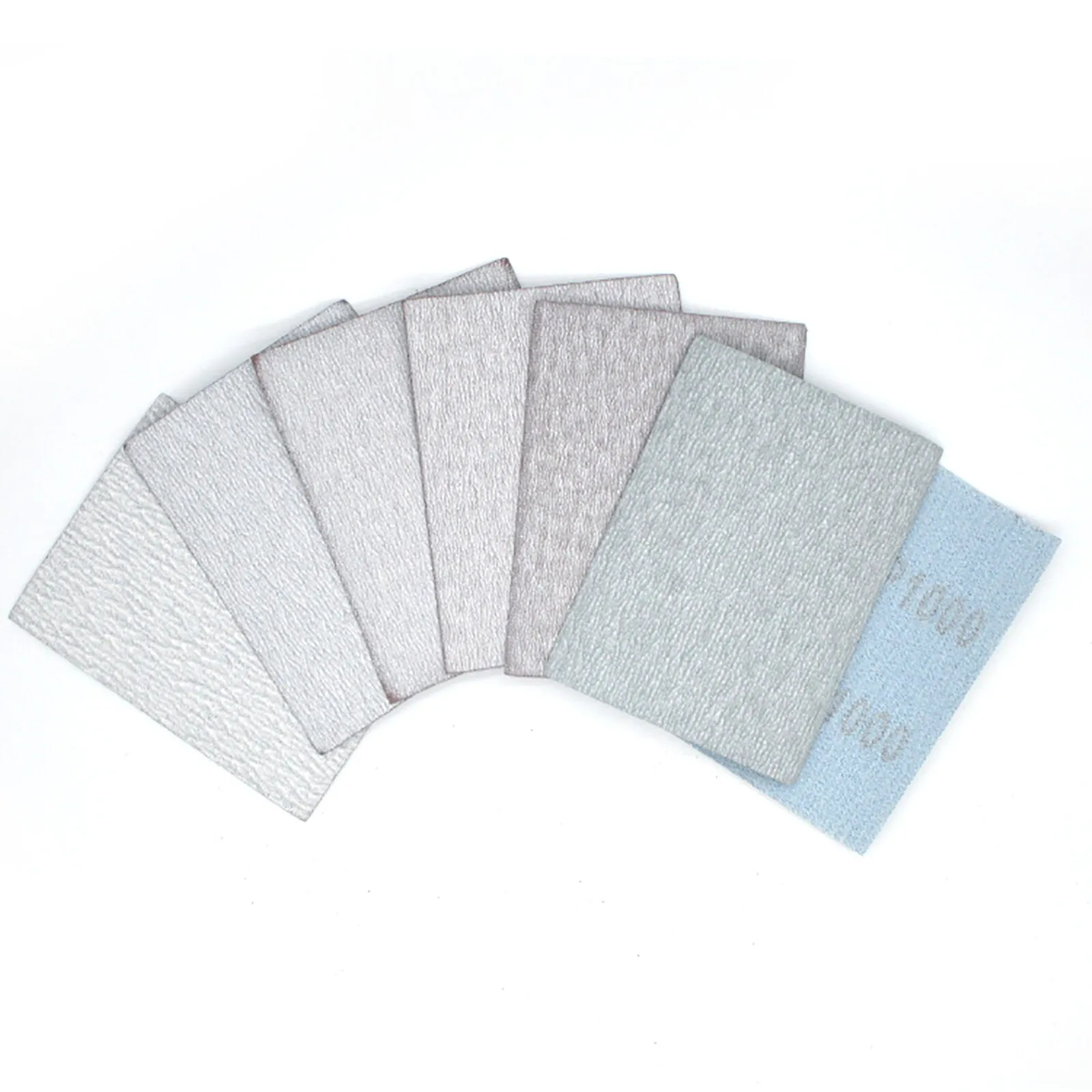 Dry Sandpaper Sanding Paper 75*100MM Hook & Loop Grit 120/150/180/240/320~1000# Sander Pads Sheet  Adhesive Metal Polishing Tool