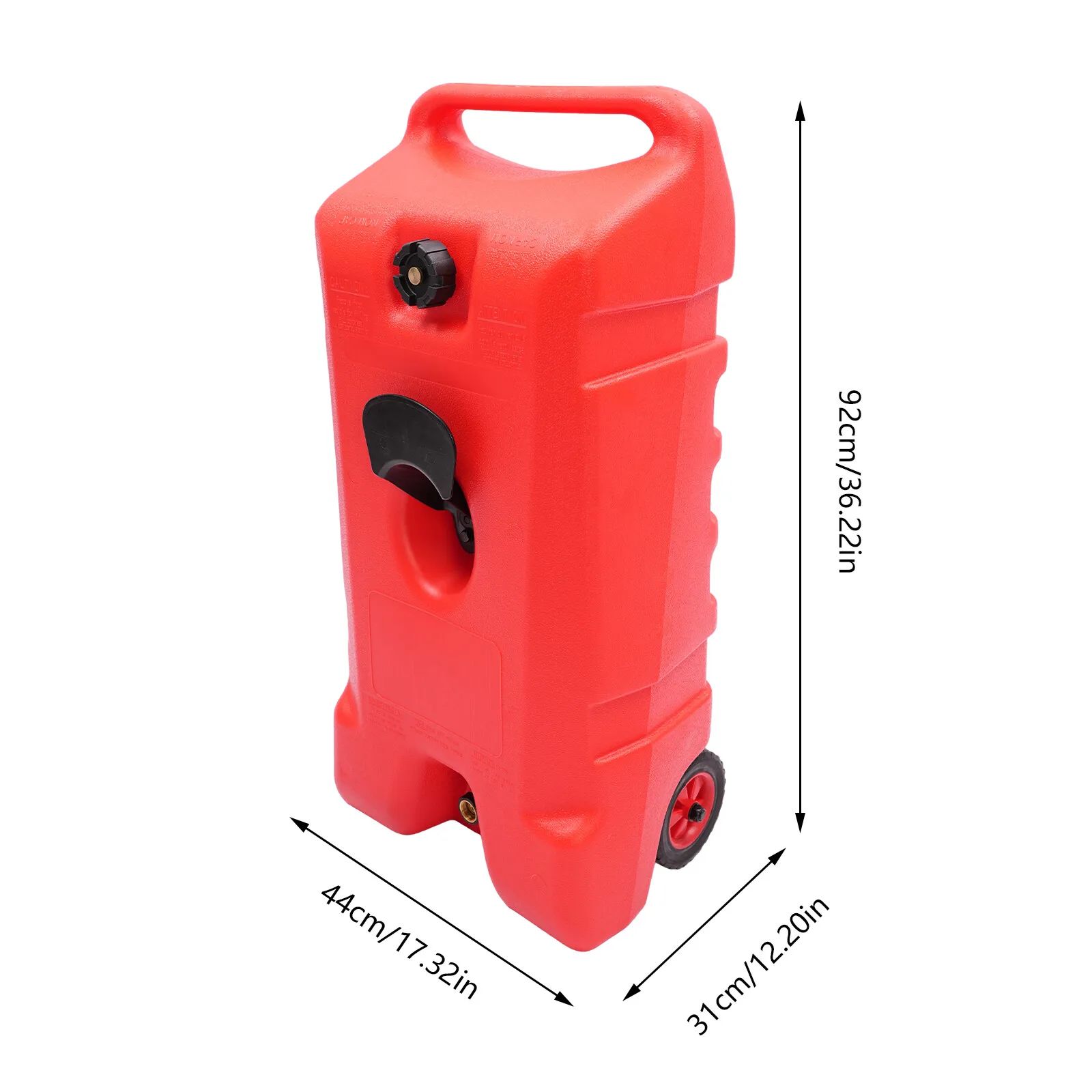 Oil Storage Tank With Rollers Built In Filter 19.8Gal Large-Capacity Polyethylene Fuel Tank With Oil Gun Portable