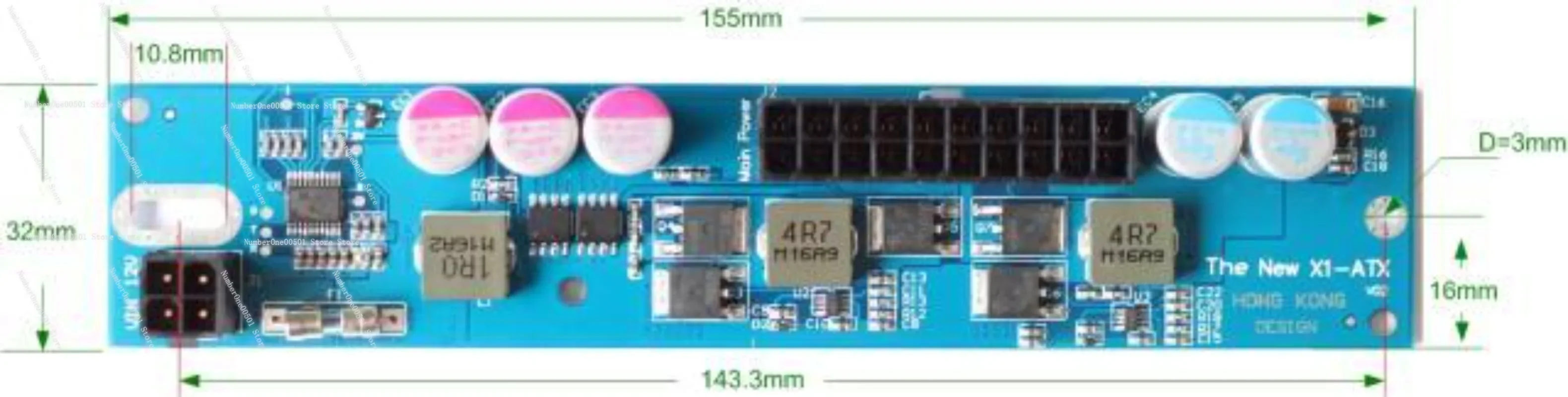 X1-ATX-200W Solid State DC-ATX DC ITX Digital Power Board X1-ATX-200W