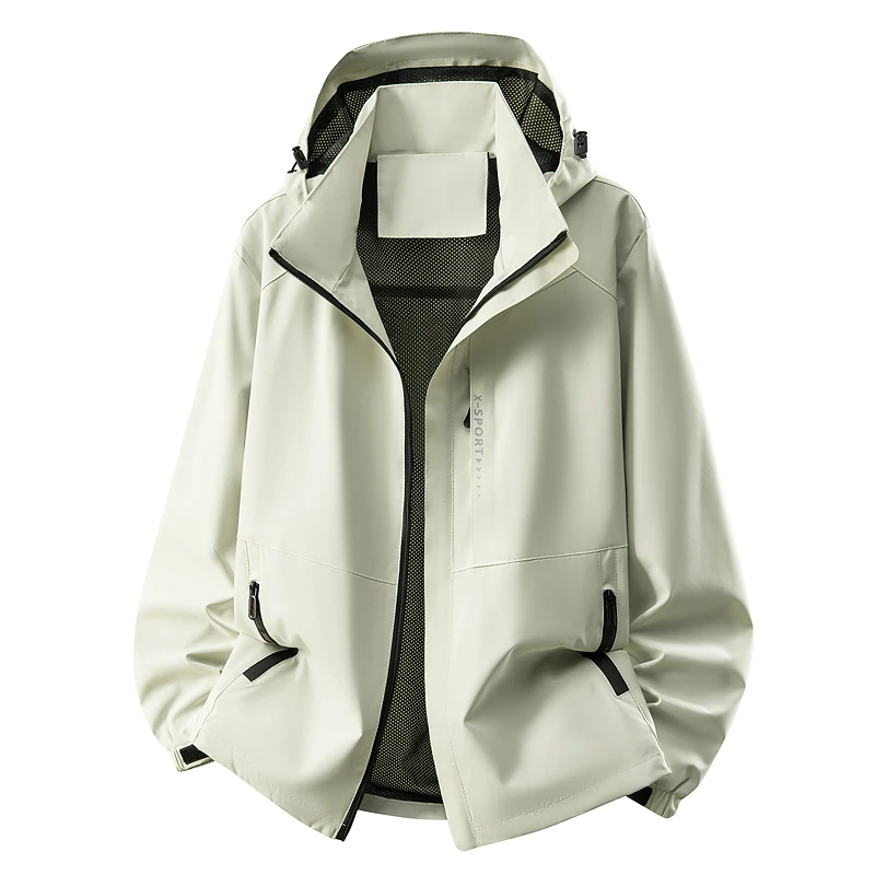 

New Unisex Couple-style Waterproof and Windproof Outdoor Climbing Jacket for Both Men and Women in Autumn and Spring