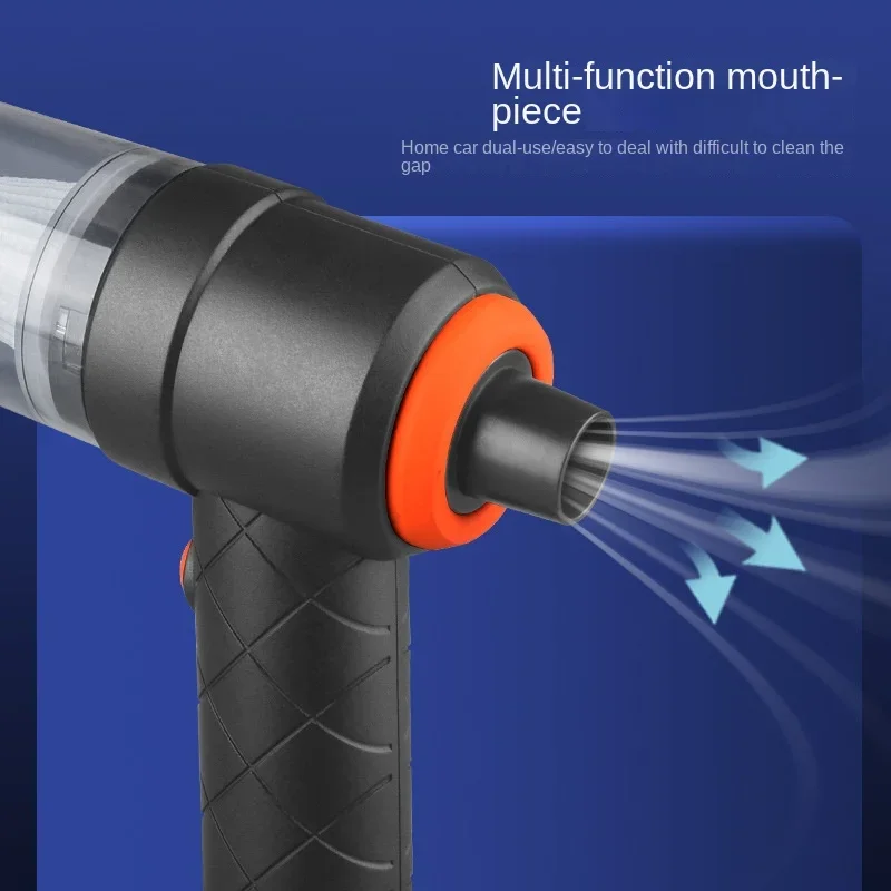 Bezprzewodowy odkurzacz samochodowy z dużym ładowaniem ssącym, przenośny, ręczny, zintegrowany domowy odpylacz o dużej mocy