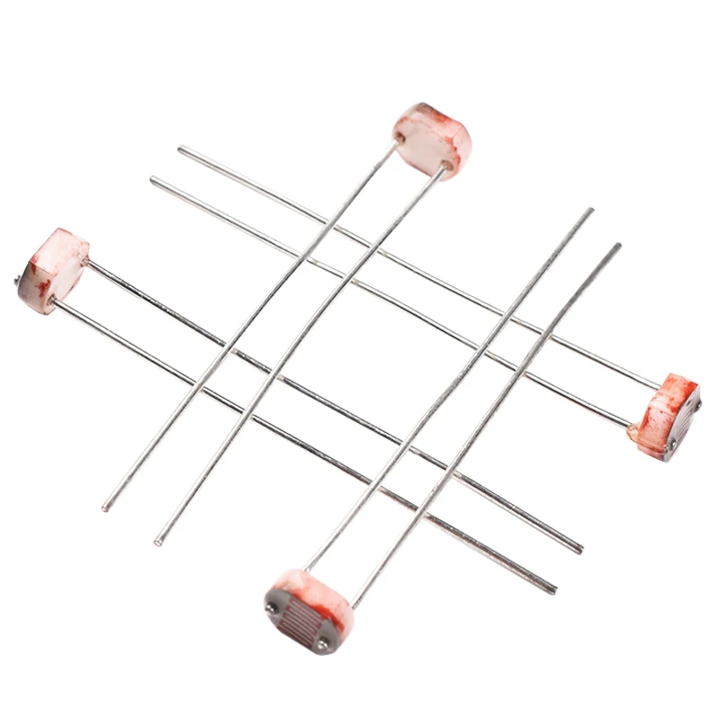 50PCS/lot  LDR Photo Light Sensitive Resistor Photoelectric Photoresistor 5528 GL5528 5537 5506 5516 5539 5549 For Arduino