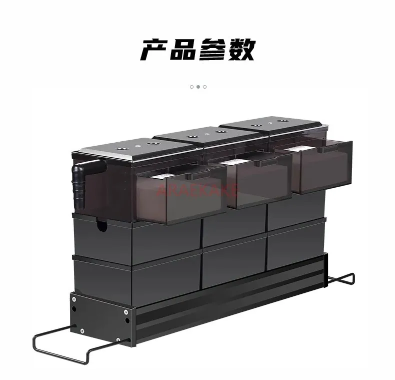 Fish tank filter drip box Rainwater filter on top of fish tank Aquarium tank Upper filter tank Drip tank Filter box