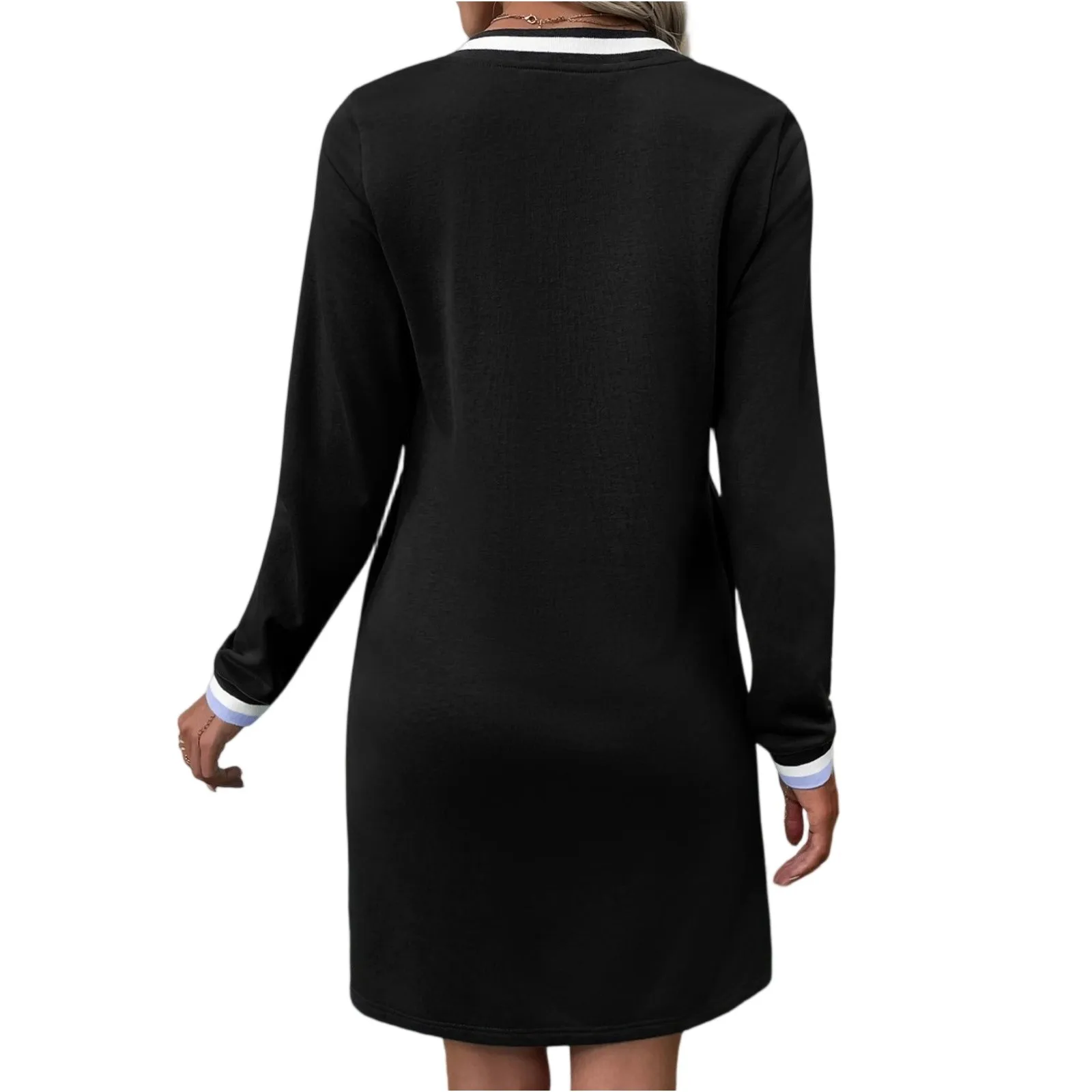 فساتين للنساء فساتين نسائية عصرية غير رسمية بأكمام طويلة فساتين قصيرة من Vestidos Para Mujer