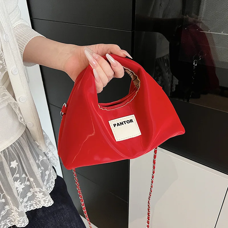 

2025 Trendy Casual Crossbody Bag for Women Minimalist Solid Color Shoulder Bag Versatile Dumpling Purse Fashionable Everyday