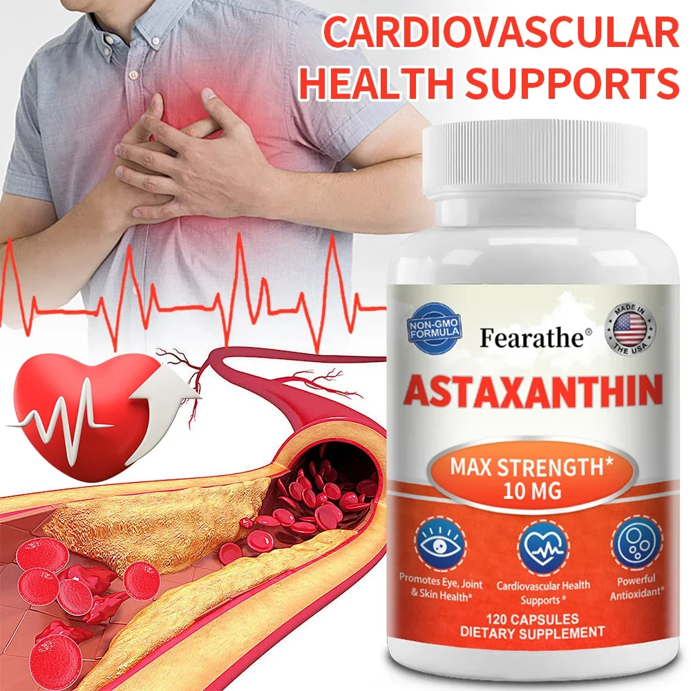 Alliwise Astaxanthin Supplement Capsules for Maximum Cardiovascular Health Accelerated Metabolism Supporting Eye Joint Health