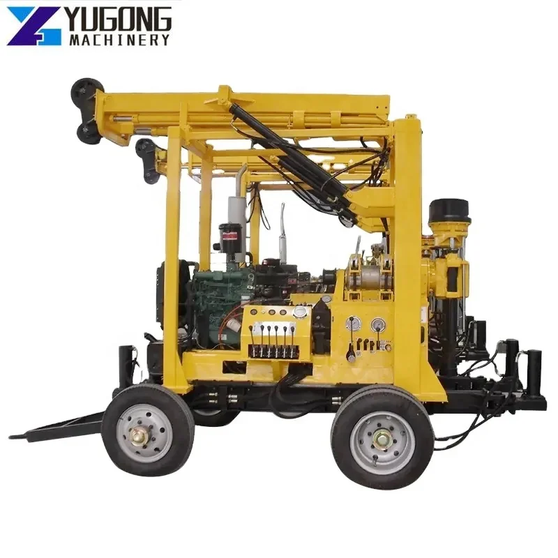 YG Portable Core Water Well Drilling Rig Machine 100m Depth BoreHole 200m Construction Track Mounted Well Drilling Rig Machinery