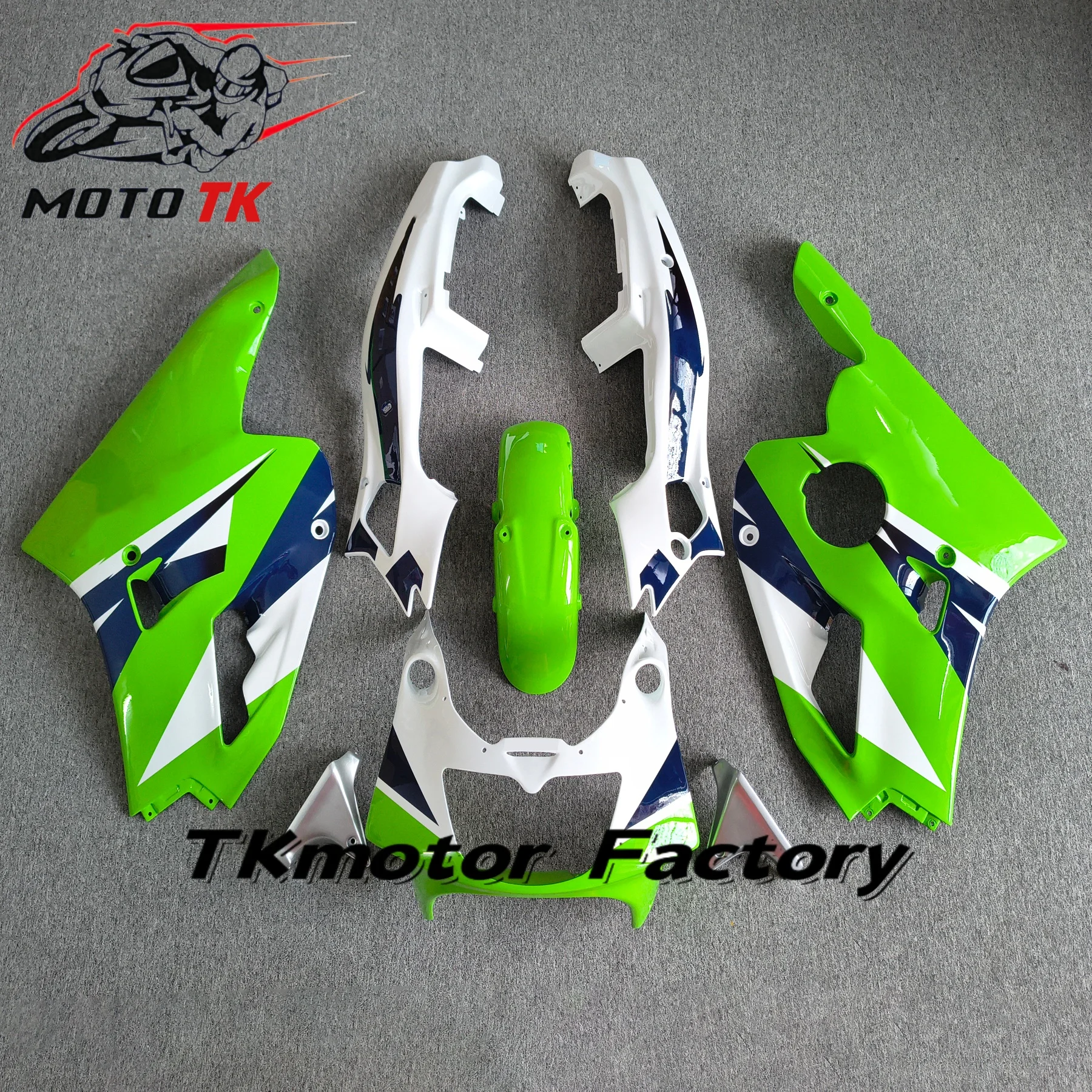 Custom Motorcycle Fairing Kits For Kawasaki Ninja ZXR400 1993 1994 1995 1996 ZXR 400 93-96 White Green Blue Bodywork Ser