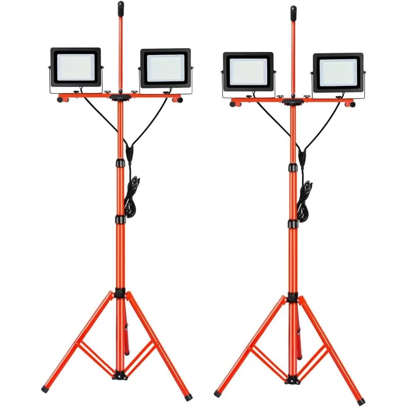 26000 Lumen LED Work Lights on Stand Tripod ,IP65 Waterproof Outdoor & Indoor for Job Site Workshop Security Lighting