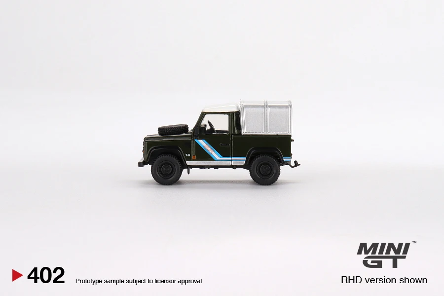 MINIGT 1/64 Land Rover Defender 90 Pickup Bronze Green MGT00402-CH Diecast Alloy Model Car Friends Gifts Collect Ornaments