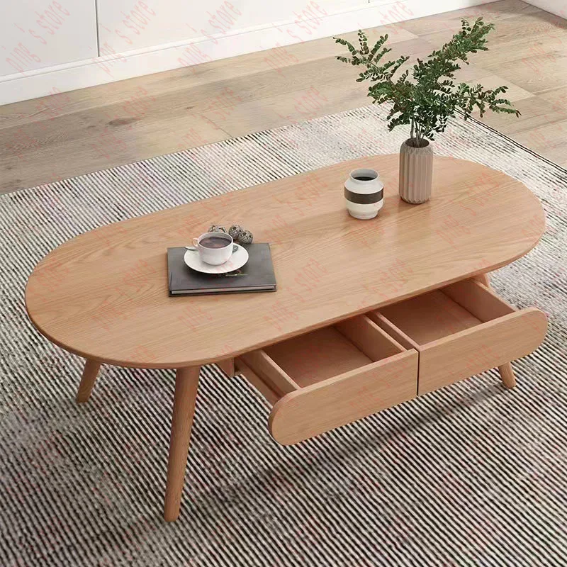 Simplicity Vintage Coffee Table Decoration Living Room Japandi Nordic White  Tables Minimalist Couchtisch Home Furniture