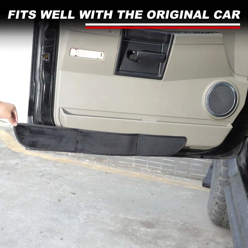 

Противоударная накладка на дверь автомобиля для Hummer H2 H3 2003-2009, бархатная защита для боковой дверной панели, антигрязная накладка, украшение интерьера автомобиля