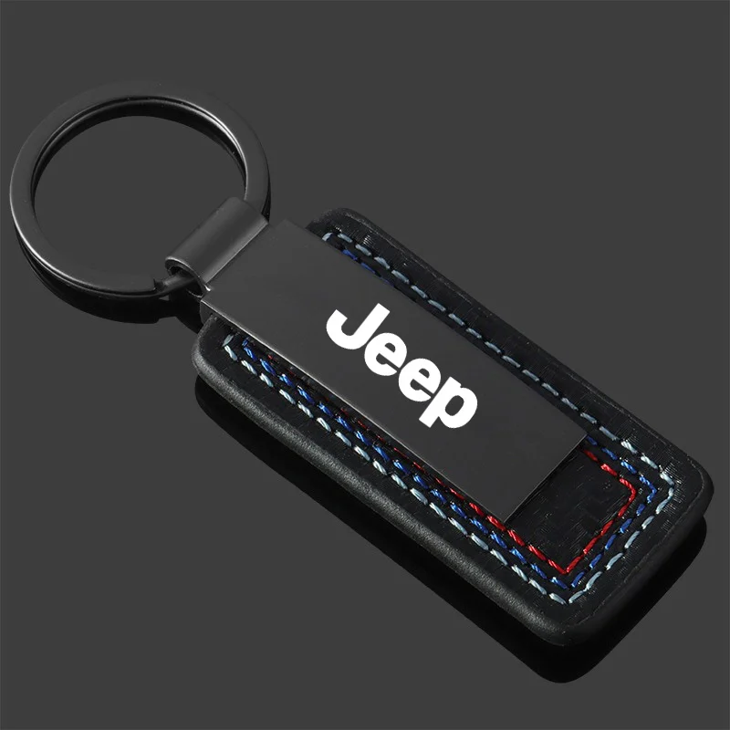 Auto 3 colori nuovo portachiavi Logo portachiavi ciondolo catena per Jeep Renegade Wrangler JL JK Gladiator Grand Liberty Cherokee Compass