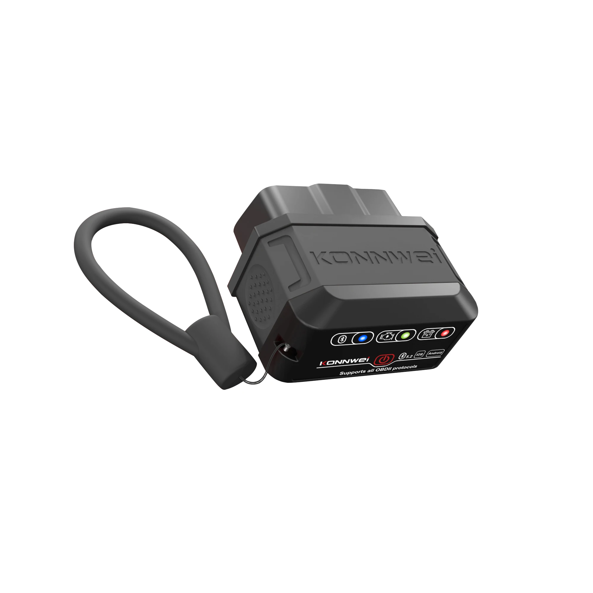 KONNWEI KW906 ELM327 V1.5 OBD2 Scanner Bluetooth 5.0 für Android/iOS ELM 327 OBD 2 Auto-Diagnosegerät Codeleser Pic18F25K80 – Detail 2