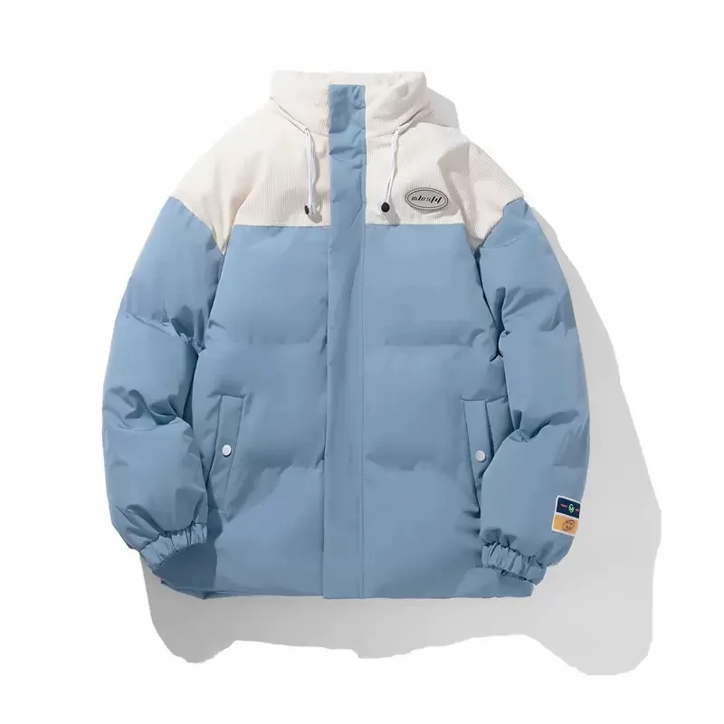 

Осень и зима, новая модная тенденция, утолщенная теплая куртка на хлопковой подкладке, мужская повседневная свободная спортивная ветрозащитная куртка высокого качества