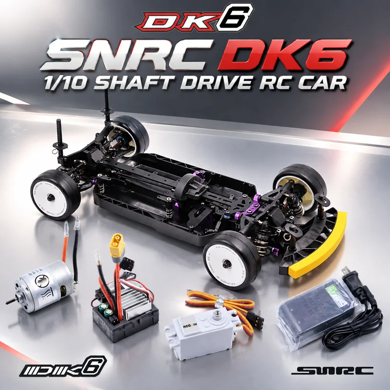 New SNRC DK6 Shaft‑Driven 1/10 4WD Remote Control Electric RV High Speed Professionl Race Brushed Model With Transparent Shell