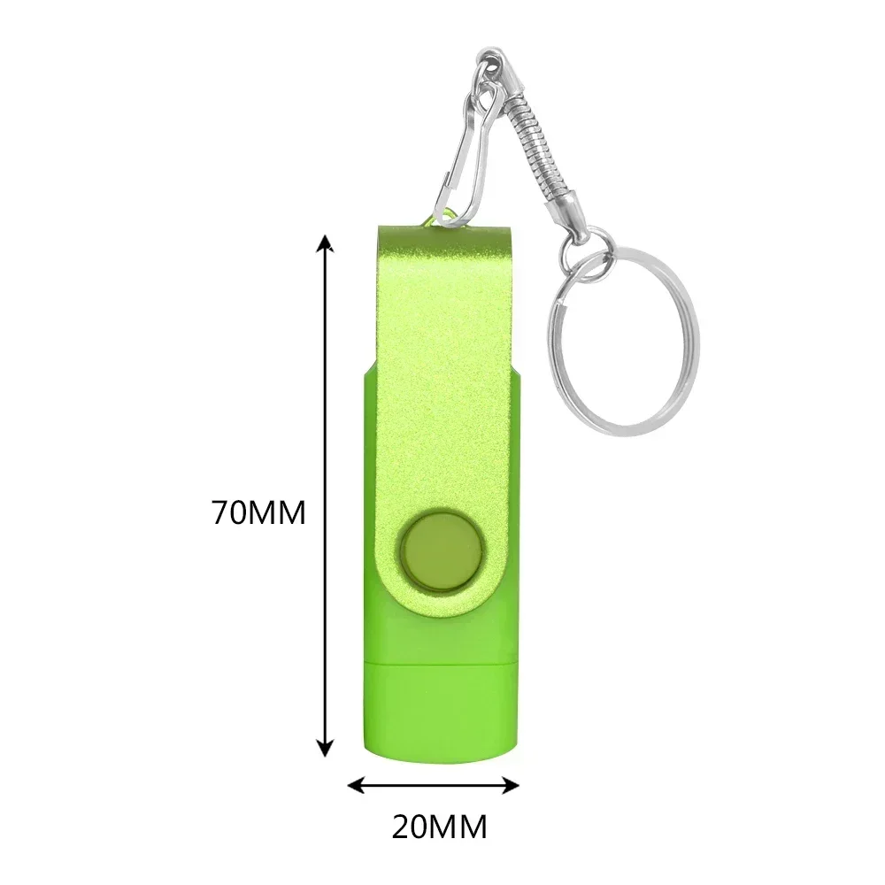 Type-C USB 3.0ความเร็วสูงแฟลชไดร์ฟ2 in 1 360ไดรฟ์ปากกาหมุนได้ ° 256GB/128GB/64GB/32GB/16GB รองรับดิสก์แบบหลายรูปแบบ