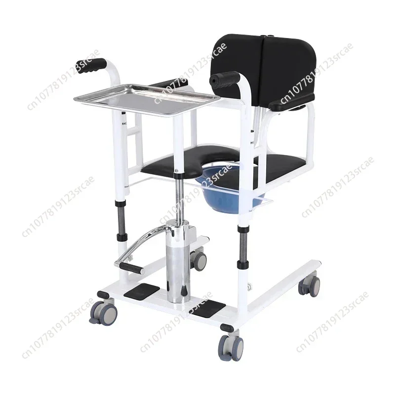 Commode Chair Toilet Stair Lift  Hydraulic Patient Transfer Chair with Commode for Disabled Multifunctional Shift Chair