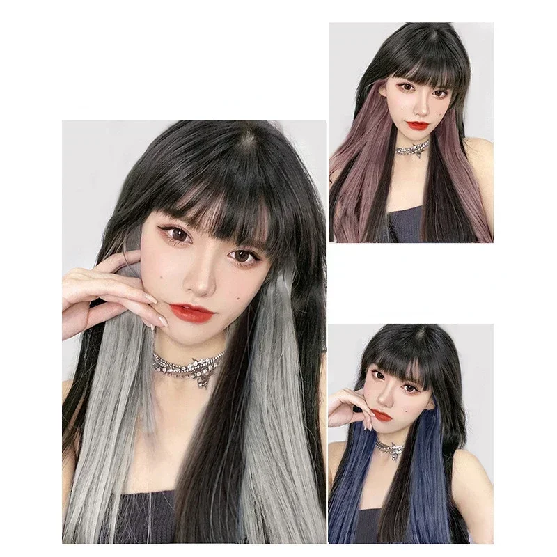 Ear Dyed Hair Piece Gradient Hanging Hanging Ear Type Color Hair Pad One Piece of Women Colored Joint Pick Up Dyed Hair Piece