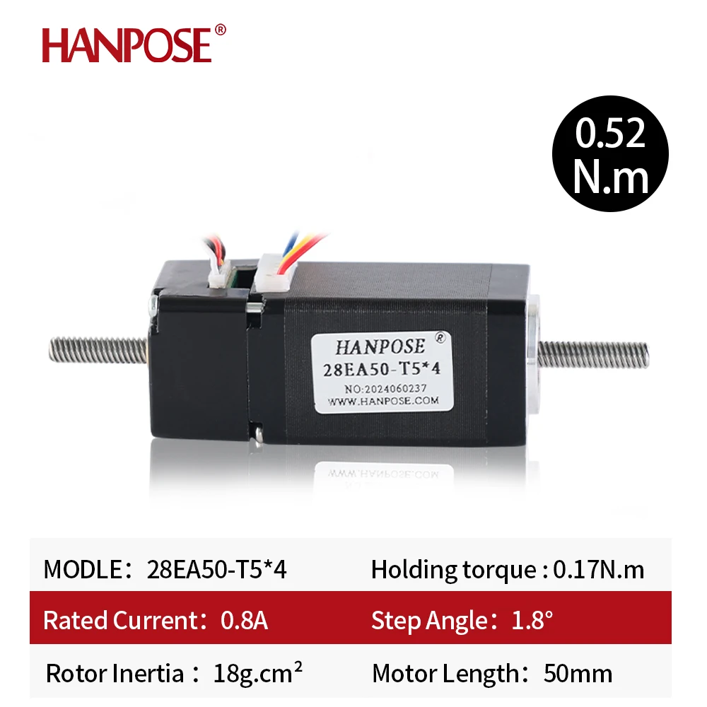 28EA28/34/40/50-T5*4 Closed-Loop Linear Ball Screw Motor Reciprocating Motor Encoder High Torque Forward/Backward Telescopic