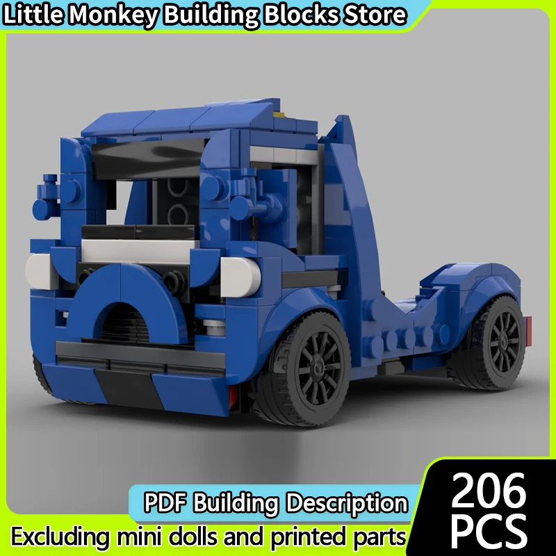 Snelheid Racewagen Model MOC Bouwstenen Vracht Transportwagen Modulaire Technologie Kinderen Vakantiegeschenken Monteer Speelgoed Pak