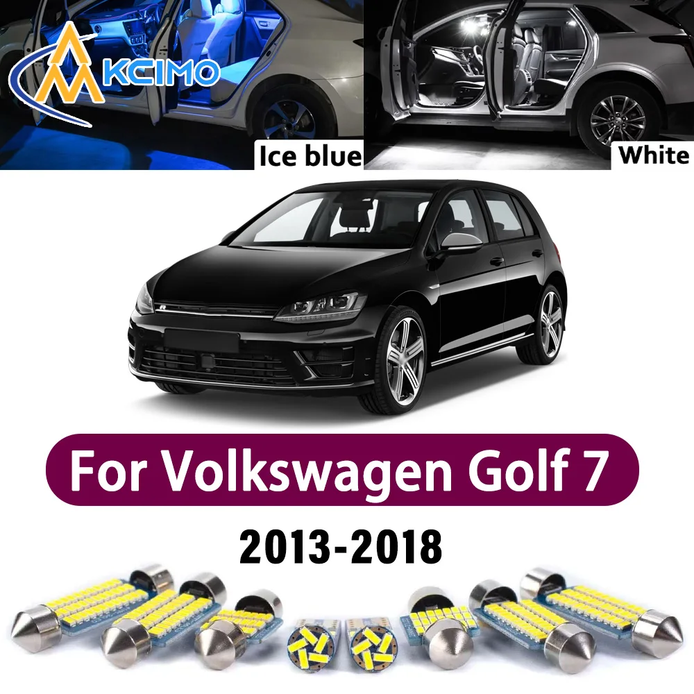 

Super Bright LED Interior Lamp Kit For Volkswagen Golf 7 MK7 2013-2018 Error Free Canbus Trunk Reading Mirror Light Bulbs