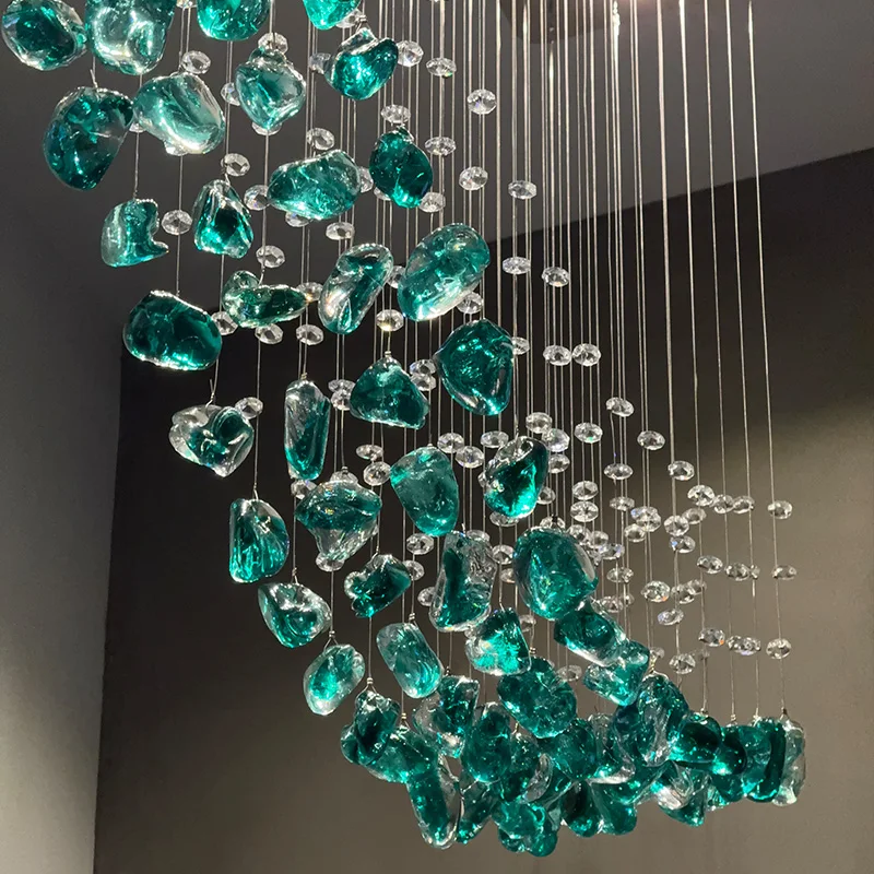 Crystal Chandelier For Restaurant Creative Modern And Luxurious Dining Room Pendant Light Long Bar Counter Dining Pendant Light