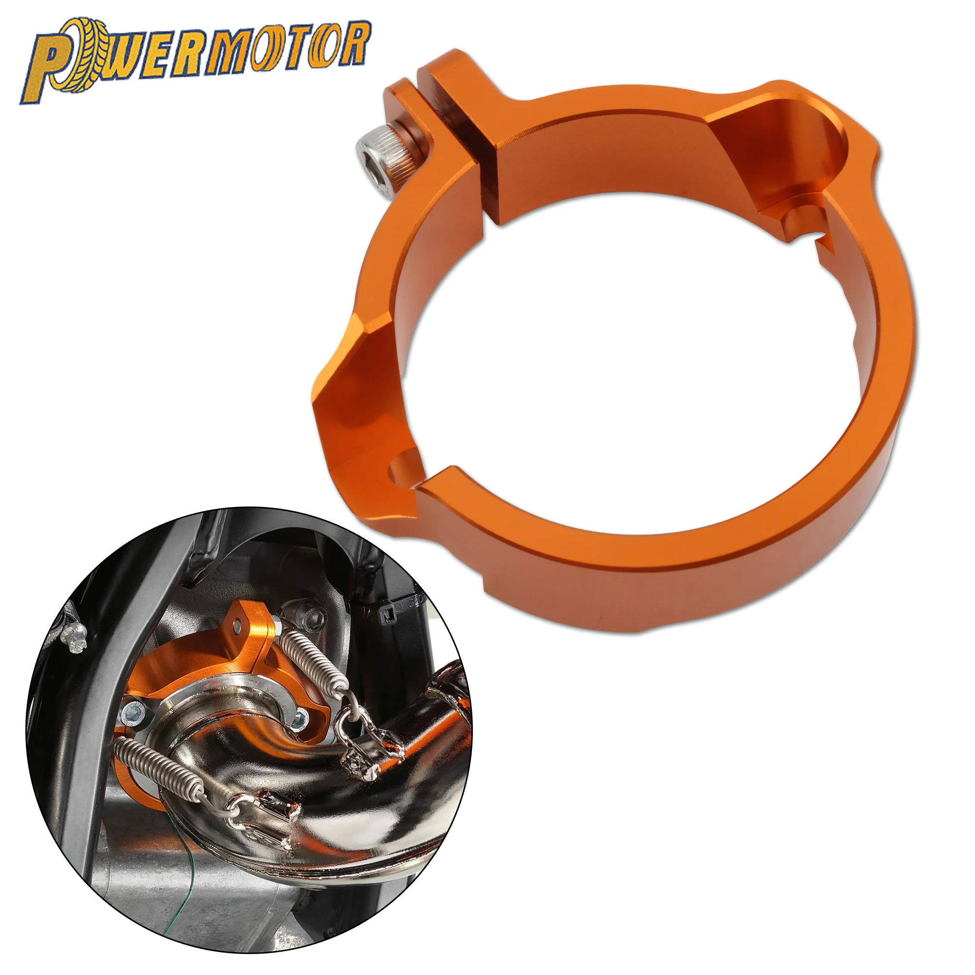 

Motorcycle Exhaust Tip Clamp Flange Guard Muffler Tightening Hoop For KTM EXC XC SX XCW TPI 6 Days Husqvarna TE TC TX GasGas