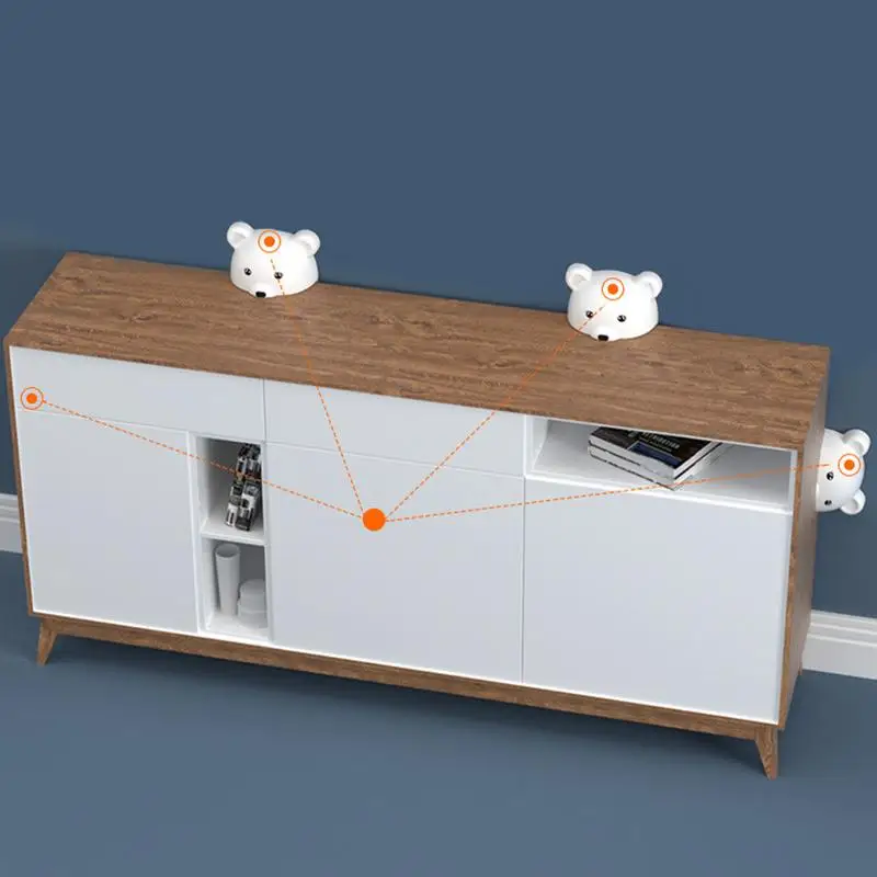 Furniture Anti-Reverse Block Anti-Tipping Paste Safety Block Strong Adhesion Furniture Protection Tool For Cabinets Wardrobes