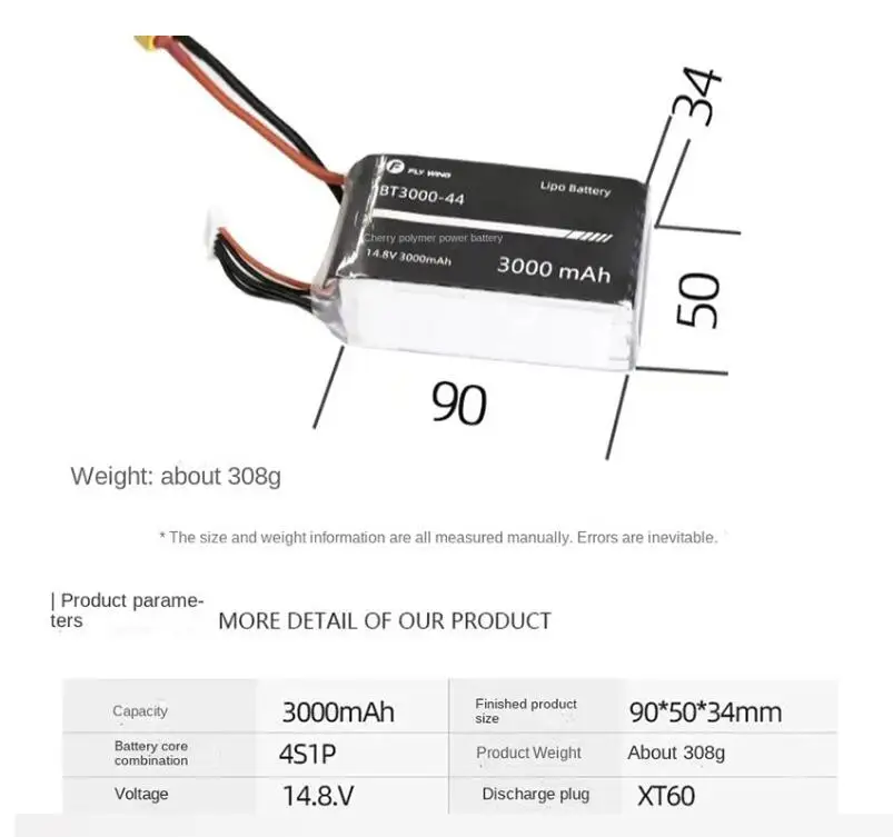 FLY WING FW450 FW450L Battery RC Helicopter Spare Part 4S 14.8V 3000mAh/74WH  5000mAh High Voltage Li-ion Recharge