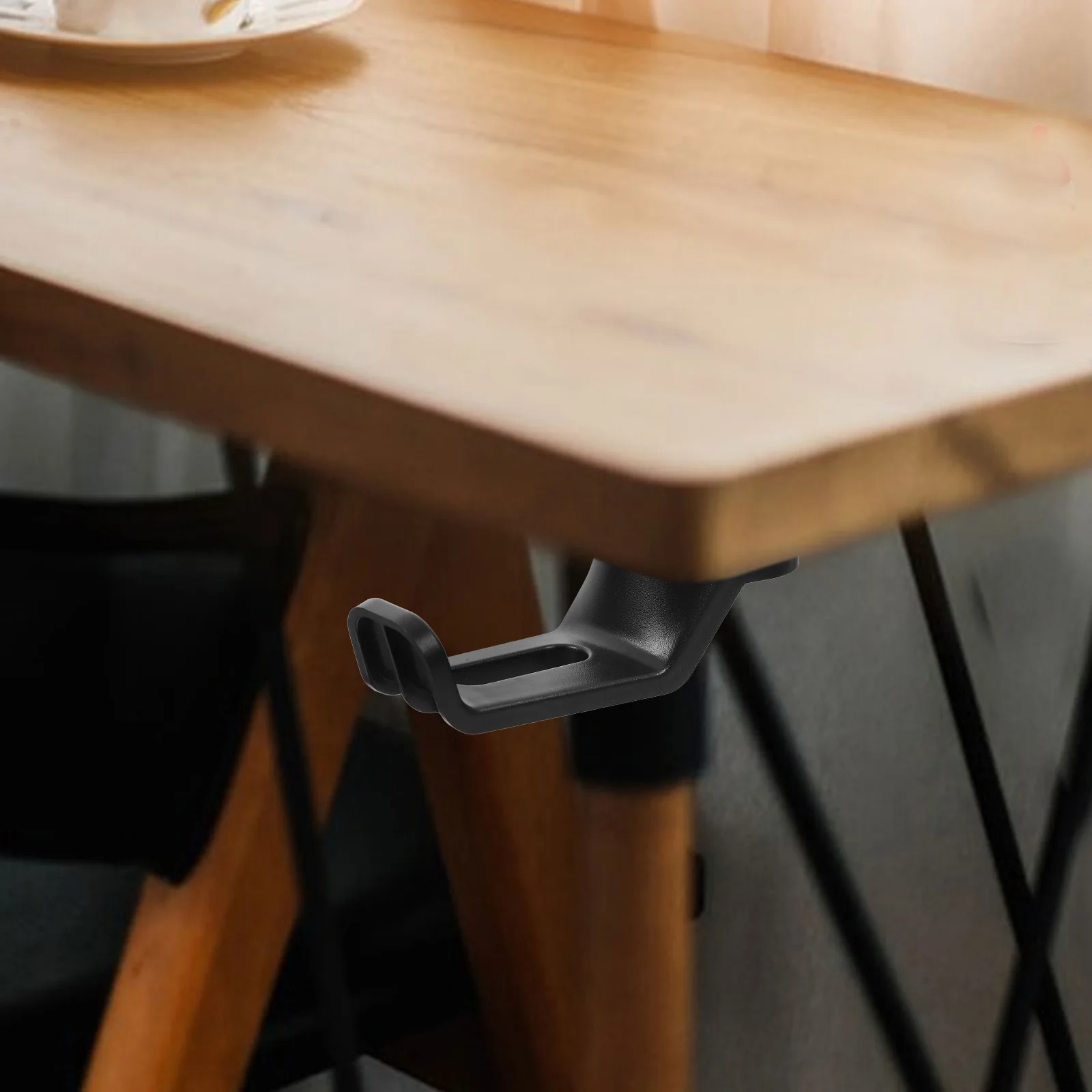 

2pcs Computer Desk Accessories Cup Holder Headphone Hook Black Rotating Shelf for Water Bottle Mug Coffee Office Clamp